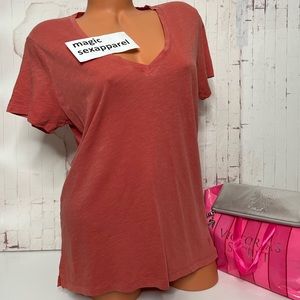 VS XS S M L 100% COTTON V-NECK TEE T-SHIRT SUPER SOFT